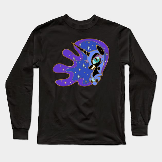 Nightmare Moon Long Sleeve T-Shirt by SophieScruggs